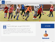 Tablet Screenshot of hockey-geldrop.nl